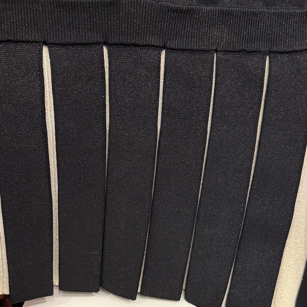 Retrofete Black Sleeveless Mini Dress with Gold Buttons Sixe Small - Picture 8 of 8